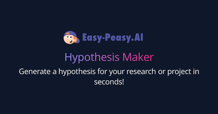 Easy-peasy-AI-hypothesis-maker